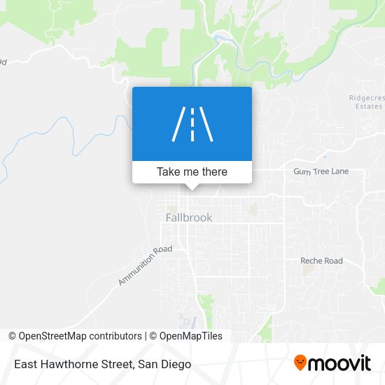 East Hawthorne Street map