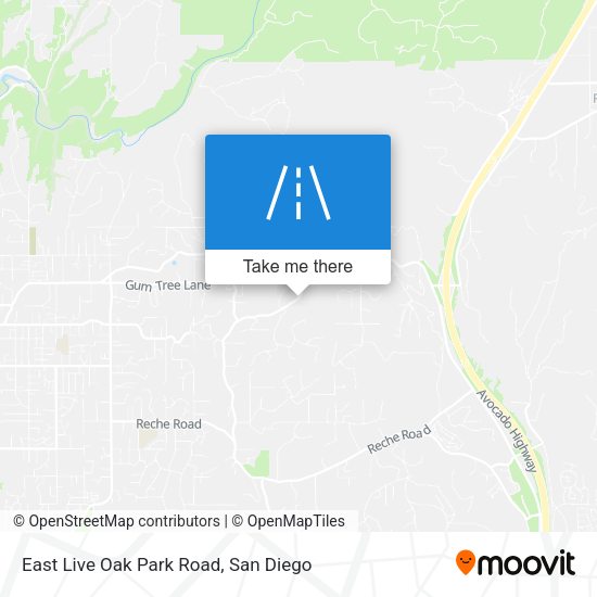 East Live Oak Park Road map