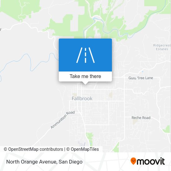 North Orange Avenue map