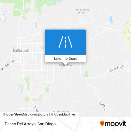 Mapa de Paseo Del Arroyo