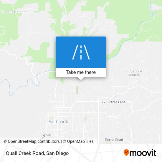 Mapa de Quail Creek Road