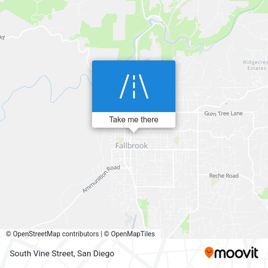 South Vine Street map