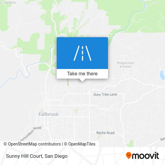 Sunny Hill Court map