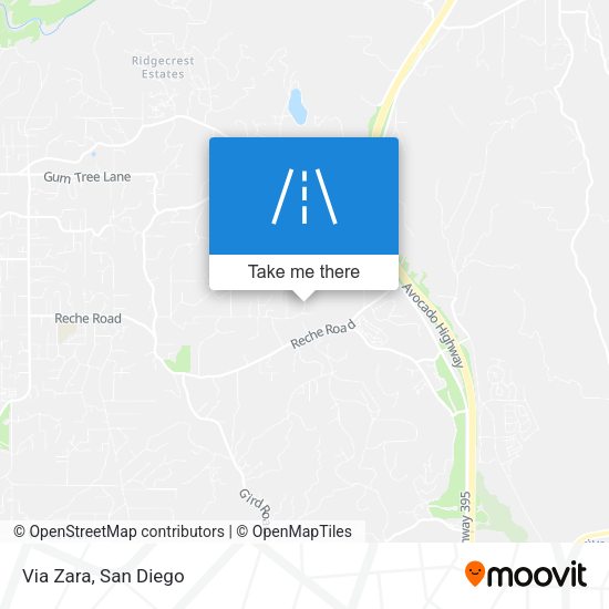 Mapa de Via Zara