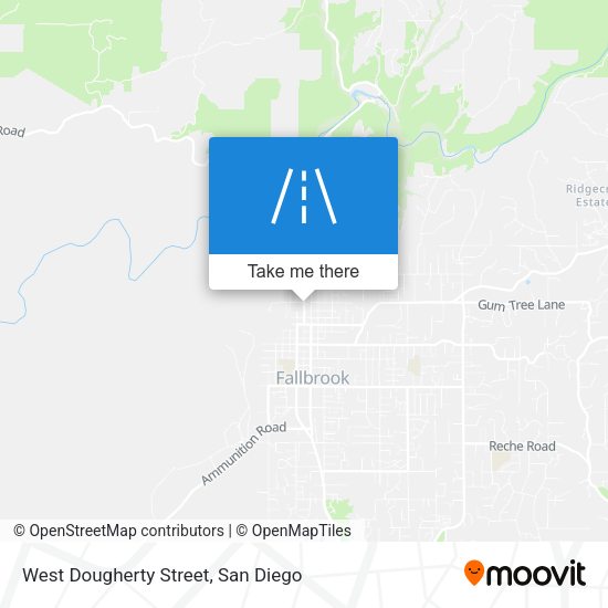 Mapa de West Dougherty Street