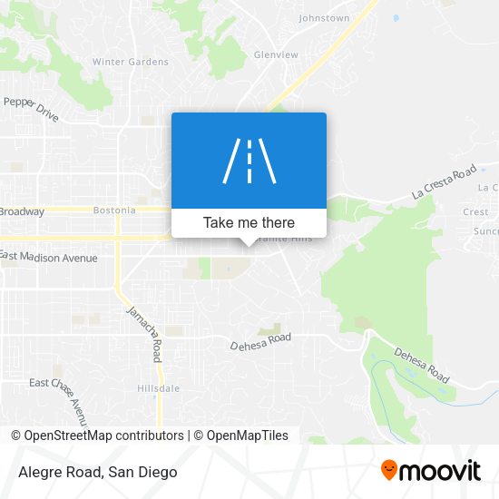 Mapa de Alegre Road