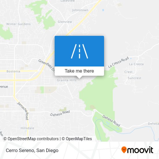 Mapa de Cerro Sereno