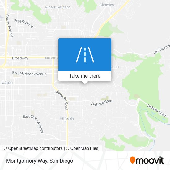 Mapa de Montgomory Way