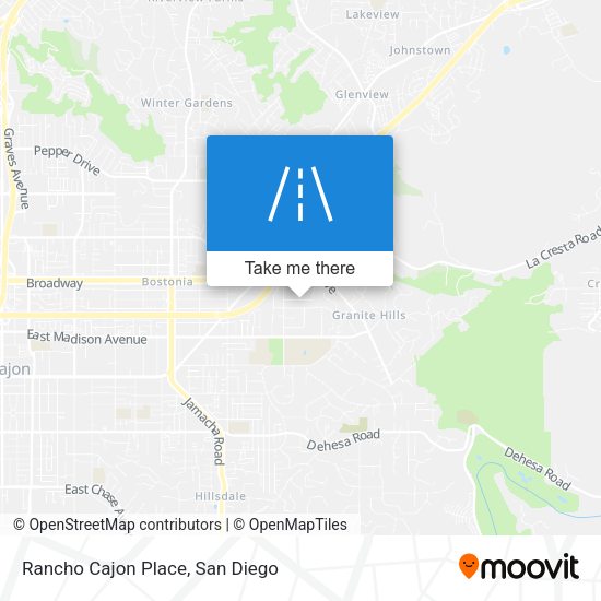 Mapa de Rancho Cajon Place