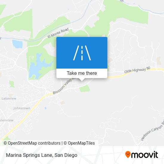 Mapa de Marina Springs Lane