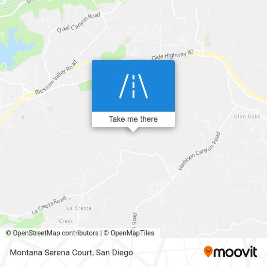 Mapa de Montana Serena Court