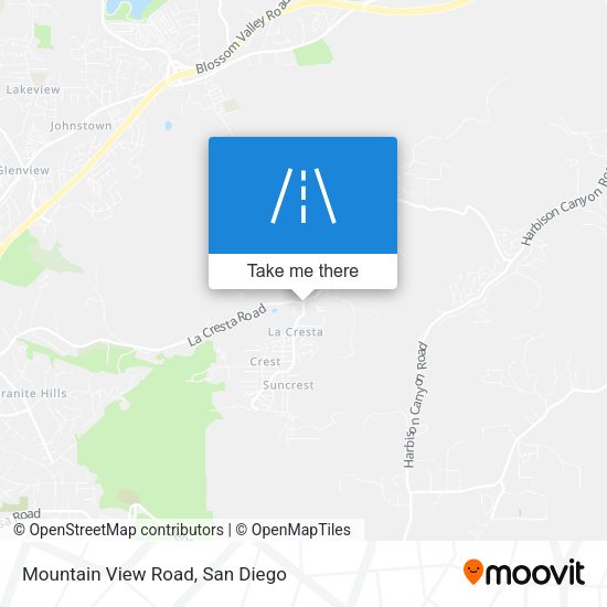 Mountain View Road map