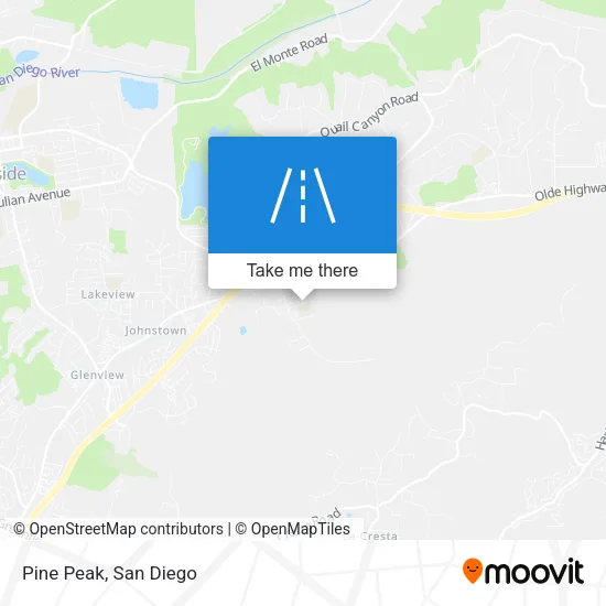 Pine Peak map