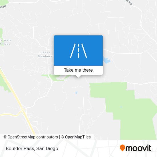 Mapa de Boulder Pass