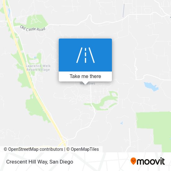 Crescent Hill Way map