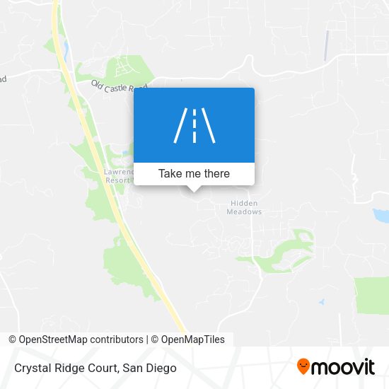 Mapa de Crystal Ridge Court