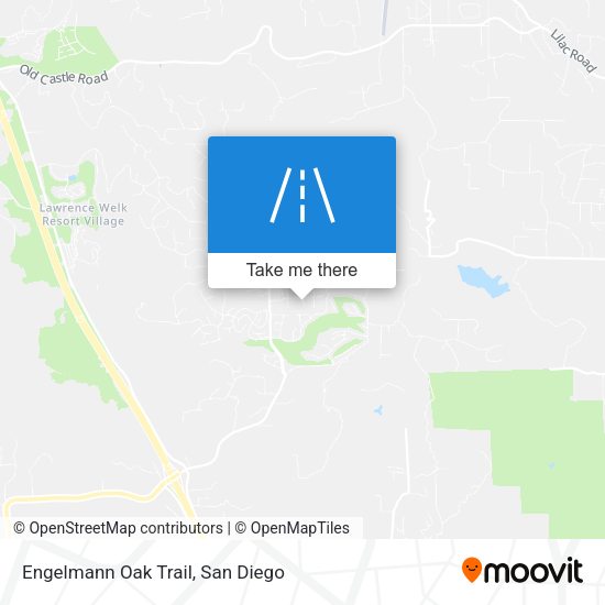 Engelmann Oak Trail map