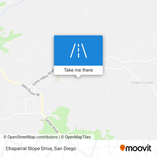 Chaparral Slope Drive map