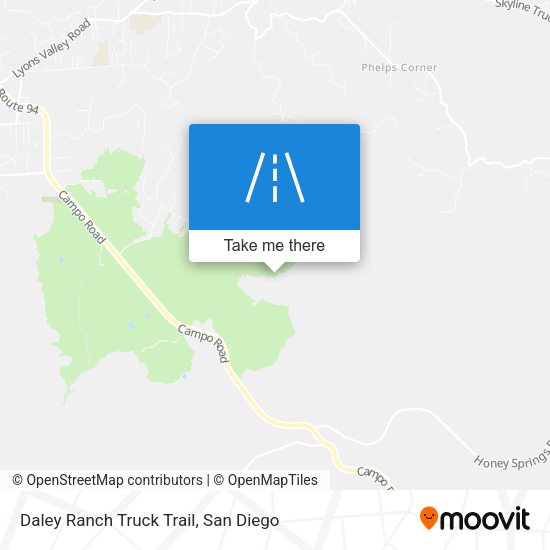 Daley Ranch Truck Trail map