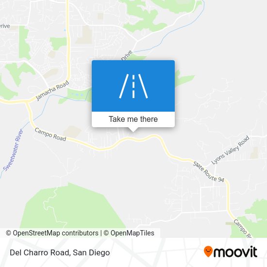 Mapa de Del Charro Road