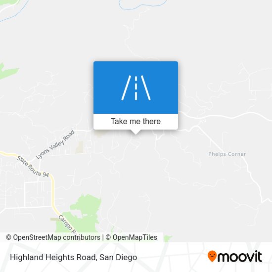 Highland Heights Road map