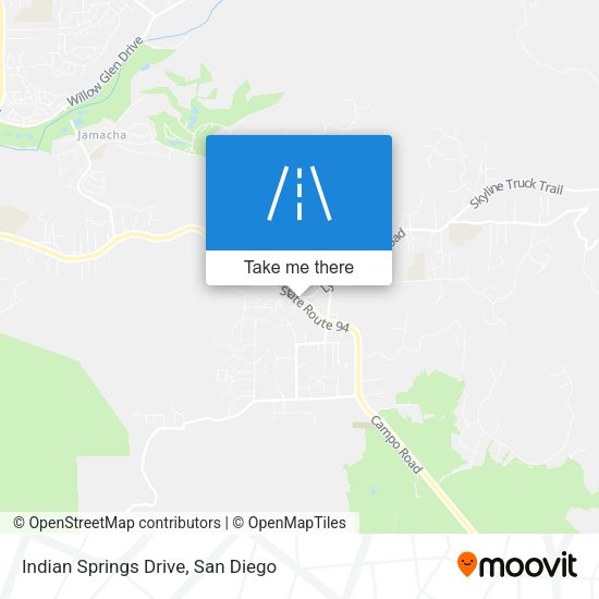 Mapa de Indian Springs Drive