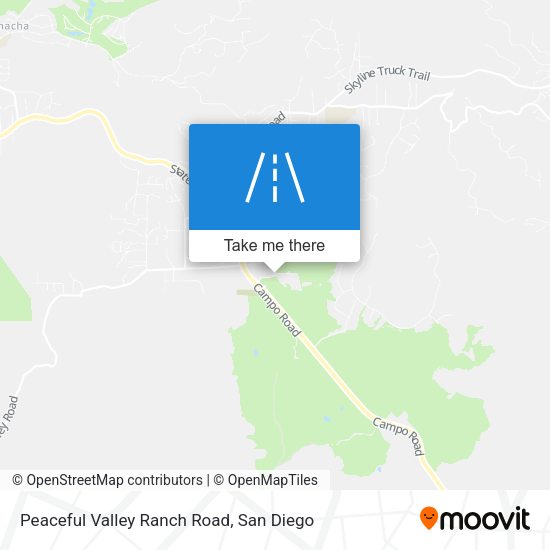 Peaceful Valley Ranch Road map