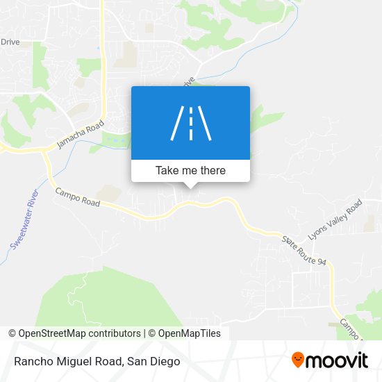 Rancho Miguel Road map