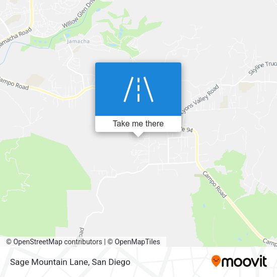 Sage Mountain Lane map