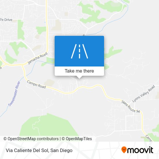 Mapa de Via Caliente Del Sol