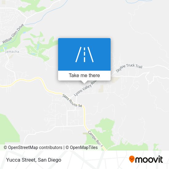 Mapa de Yucca Street