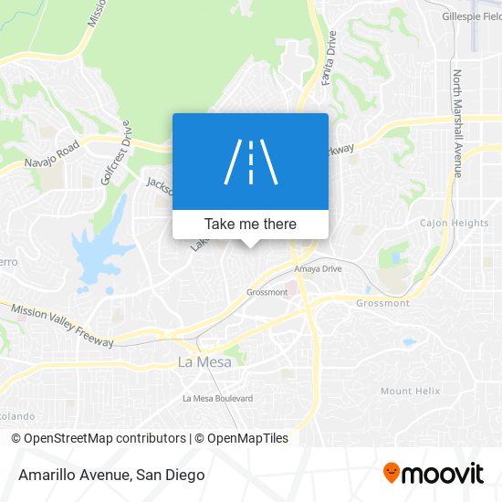 Amarillo Avenue map
