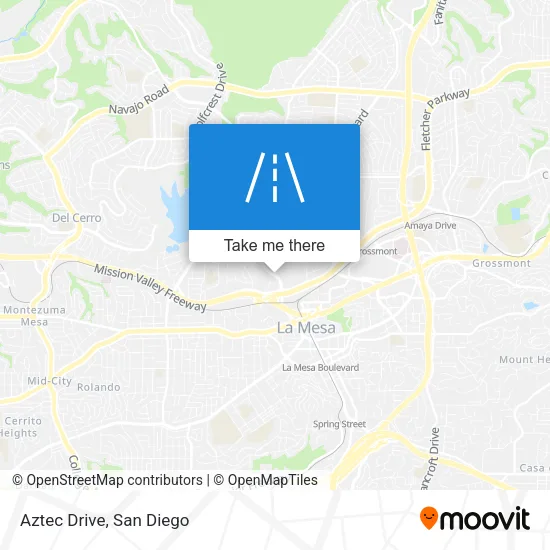 Aztec Drive map