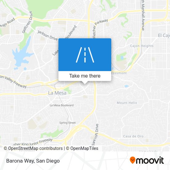Mapa de Barona Way