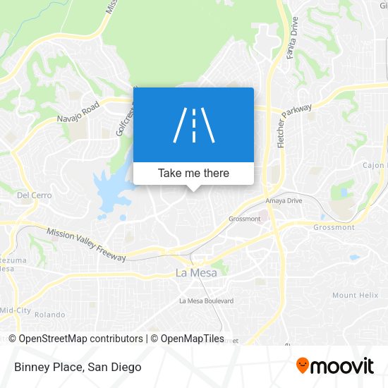 Mapa de Binney Place