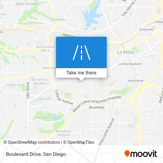 Mapa de Boulevard Drive