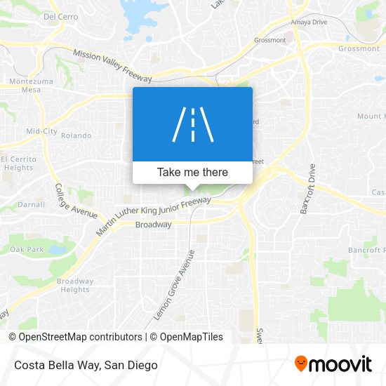 Mapa de Costa Bella Way