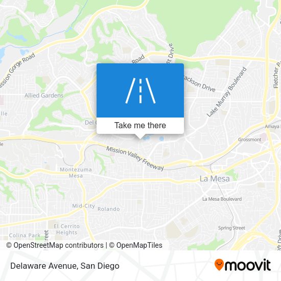 Mapa de Delaware Avenue