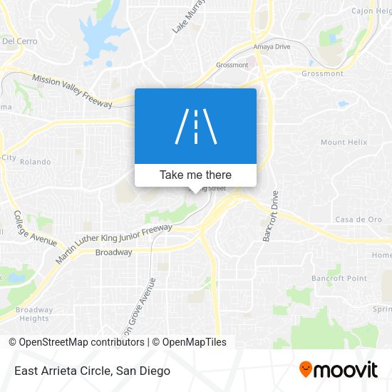 East Arrieta Circle map