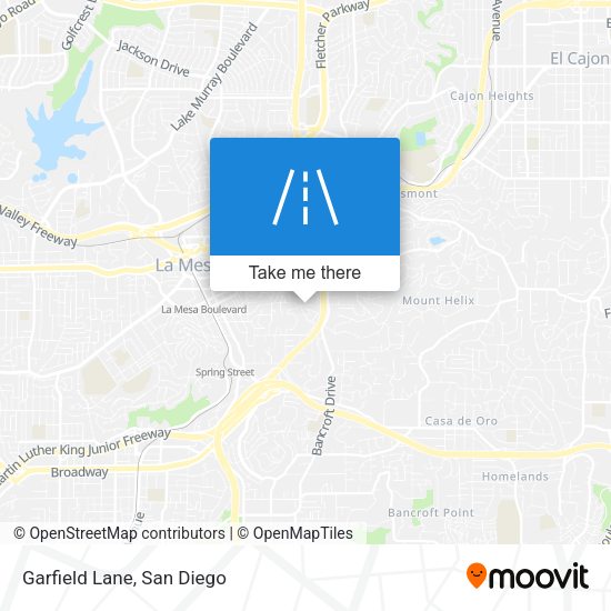 Mapa de Garfield Lane