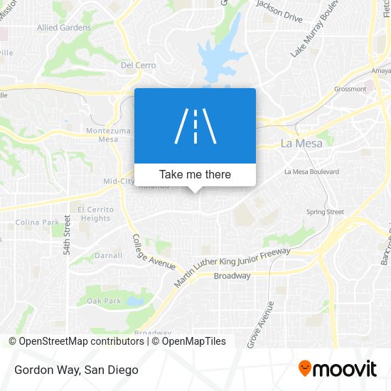 Mapa de Gordon Way