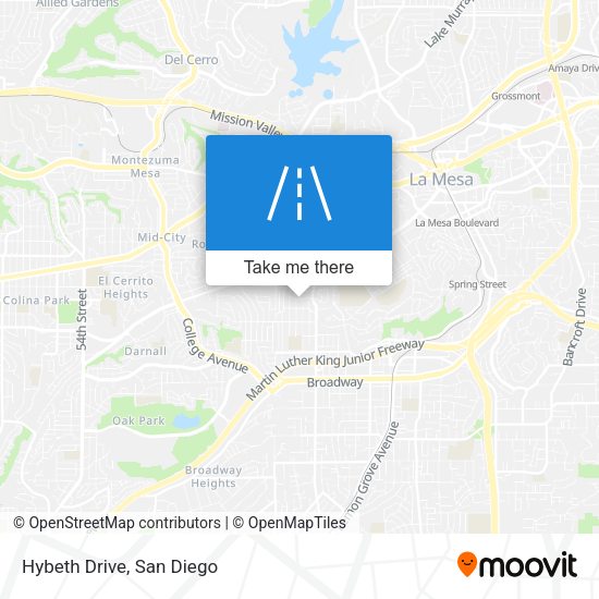Mapa de Hybeth Drive