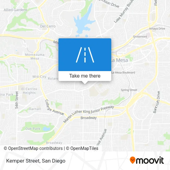 Kemper Street map