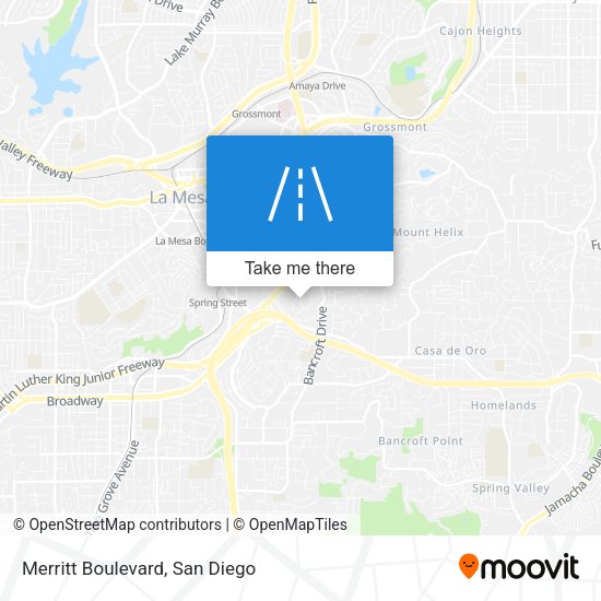 Mapa de Merritt Boulevard