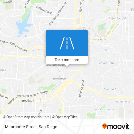 Mapa de Miramonte Street