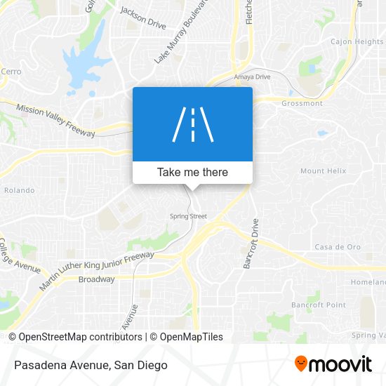 Mapa de Pasadena Avenue