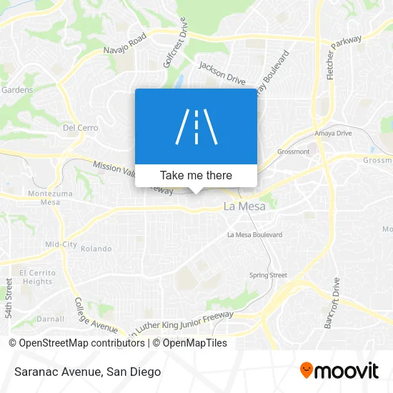 Mapa de Saranac Avenue