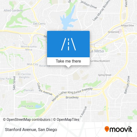 Mapa de Stanford Avenue