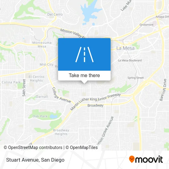 Stuart Avenue map