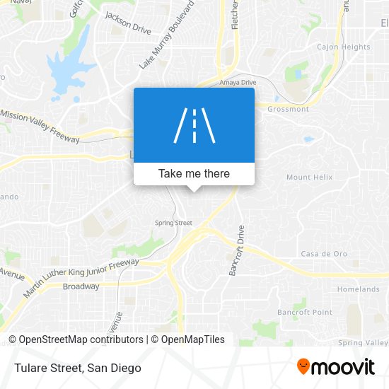 Tulare Street map